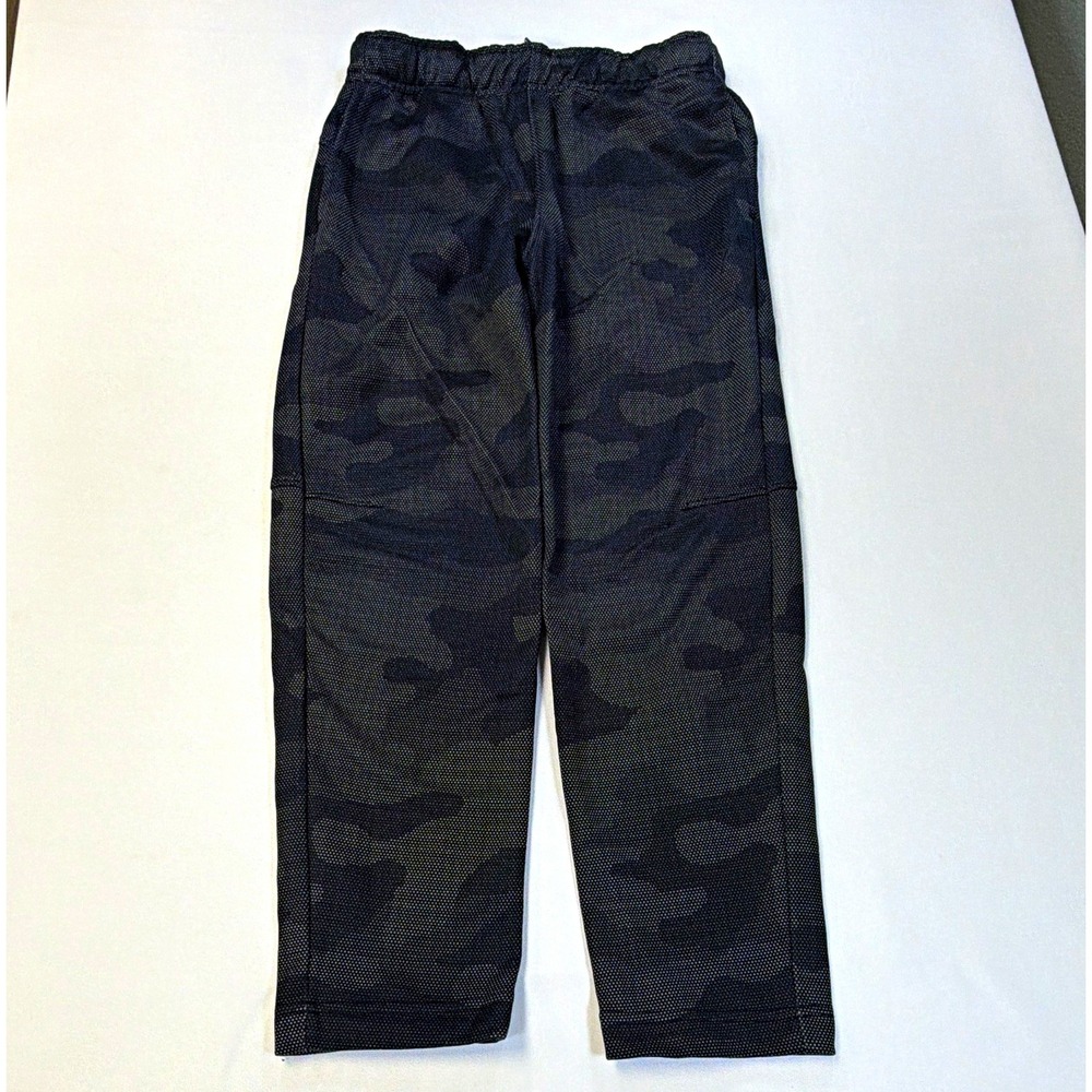Old Navy Go-Dry Boys Jogger Pants Camo Black Gray Elastic Waist Size 8 M